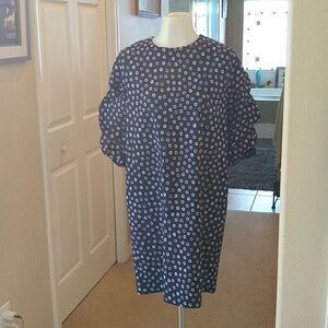 Orange brand navy and white dress size 6 made in France